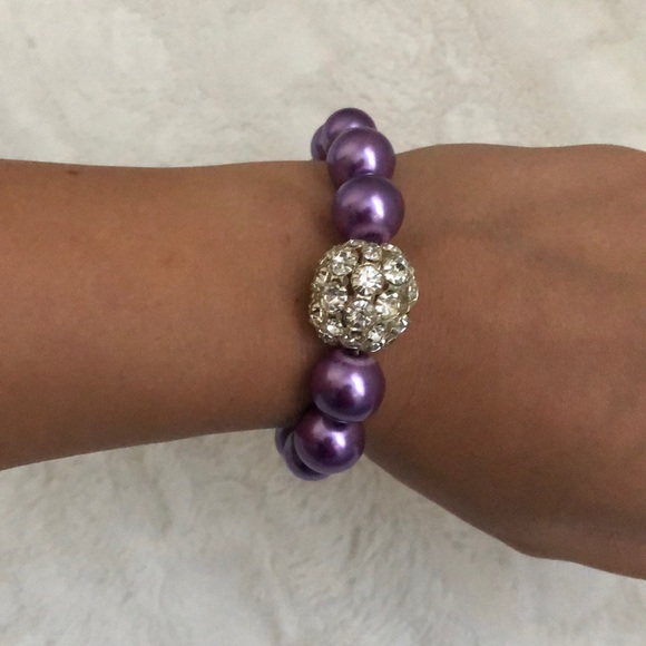 Purple Pearl Bracelet - Picture 2 of 5